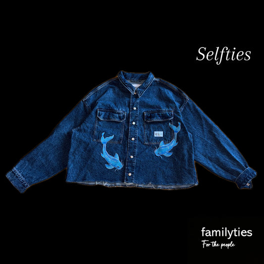 Denim jacket "Koi-Pond"
